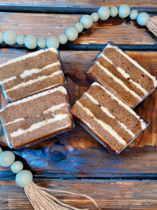 Caramel & Spice Cake Slice