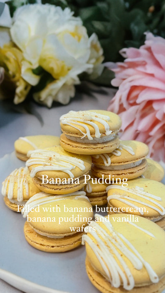 Banana Pudding Macarons
